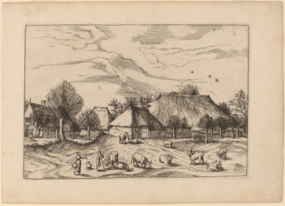 Farms by Johannes and Lucas van Doetechum after Master of the Small Landscapes