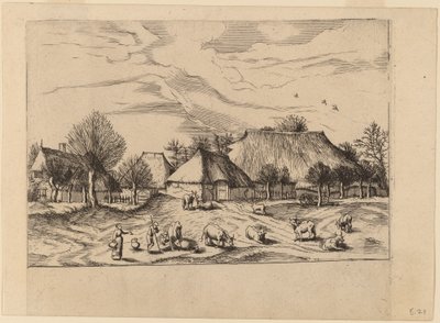 Farms by Johannes and Lucas van Doetechum after Master of the Small Landscapes