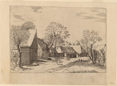 Farms and Shed by Johannes and Lucas van Doetechum after Master of the Small Landscapes