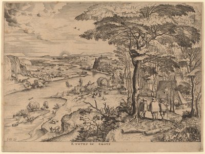 The Pilgrims to Emmaus by Johannes and Lucas van Doetechum after Pieter Bruegel the Elder