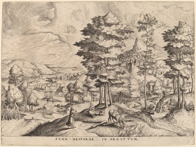 The Flight into Egypt by Johannes and Lucas van Doetechum after Pieter Bruegel the Elder