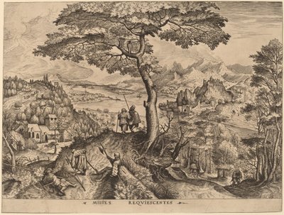 Soldiers at Rest by Johannes and Lucas van Doetechum after Pieter Bruegel the Elder