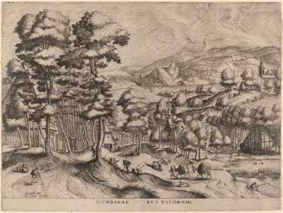 Rustic Market by Johannes and Lucas van Doetechum after Pieter Bruegel the Elder