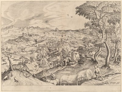 The Belgian Wagon by Johannes and Lucas van Doetechum after Pieter Bruegel the Elder