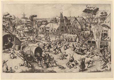 The Festival of Saint George by Johannes and Lucas van Doetechum after Pieter Bruegel the Elder
