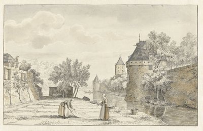 View of the Plompetoren in Utrecht by Johannes de Bosch