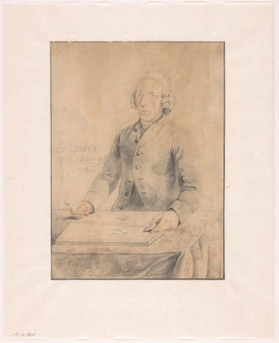 Portrait of Pieter Pickée by Johannes de Koning (signed by artist)