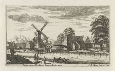 View of the Morebleek Outside Amsterdam by Johannes de Ram