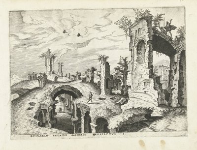 View of the Ruins on the Palatine (Roman Ruins, 1561) by Johannes of Lucas van Doetechum (attributed to)