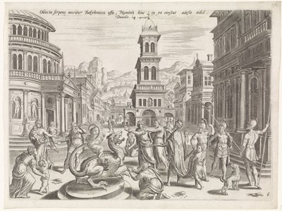 Daniel and the Dragon by Johannes of Lucas van Doetechum