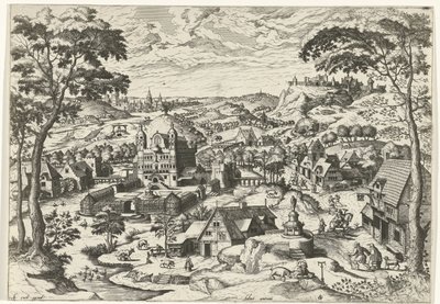 Landscape with Saint Anthony by Johannes of Lucas van Doetechum