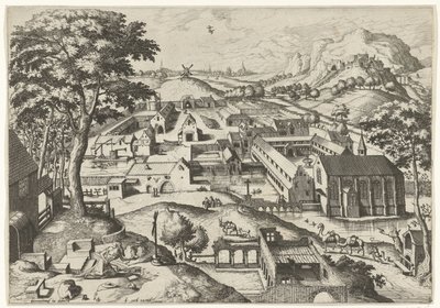 Landscape with Saint Jerome (series title: Landscapes with Christian Stories) by Johannes of Lucas van Doetechum