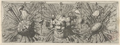 Panoplia. Frieze with Roman Weapons, Upper Part by Johannes of Lucas van Doetechum