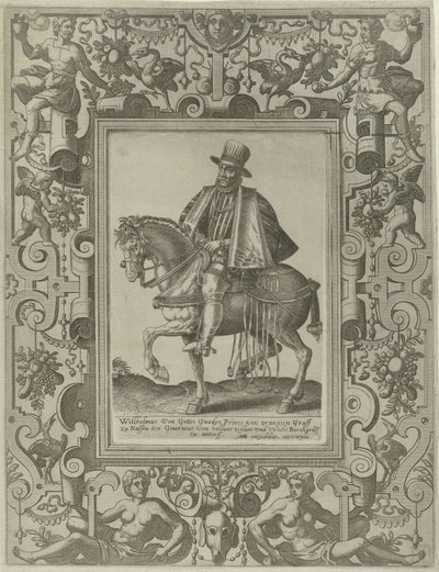 Equestrian Portrait of William I, Prince of Orange by Johannes of Lucas van Doetechum