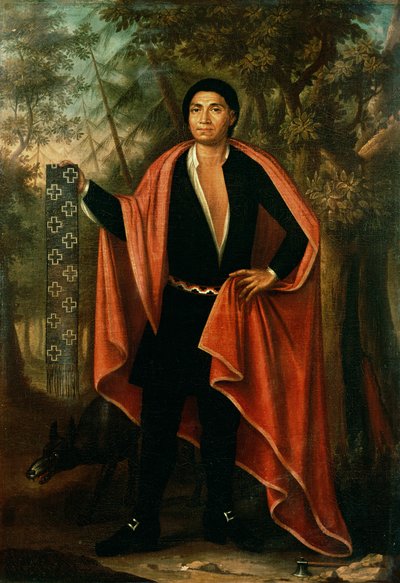 Tac Yec Neen Ho Gar Ton, Emperor of the Six Nations, 1710 by Johannes or Jan Verelst