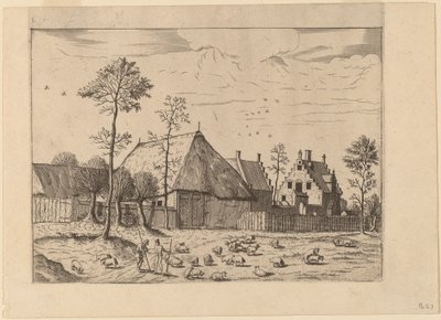 Shed with Cottage by Johannes van Doetechum, the Elder and Lucas