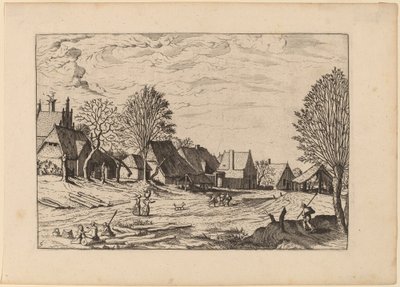 Village Street by Johannes van Doetechum, the Elder and Lucas