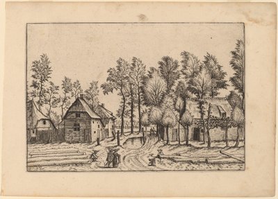 Village Street by Johannes van Doetechum, the Elder and Lucas