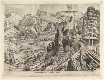The Penitent Magdalene from The Large Landscapes, ca. 1555-56 by Johannes van Doetecum I