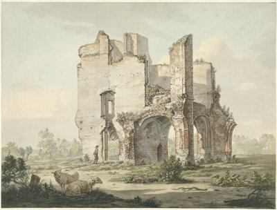 The Ruins of the Abbey of Rijnsburg by Johannes van Lexmond