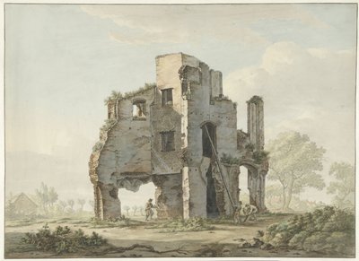 The Demolition of the Ruins of the Abbey of Rijnsburg by Johannes van Lexmond