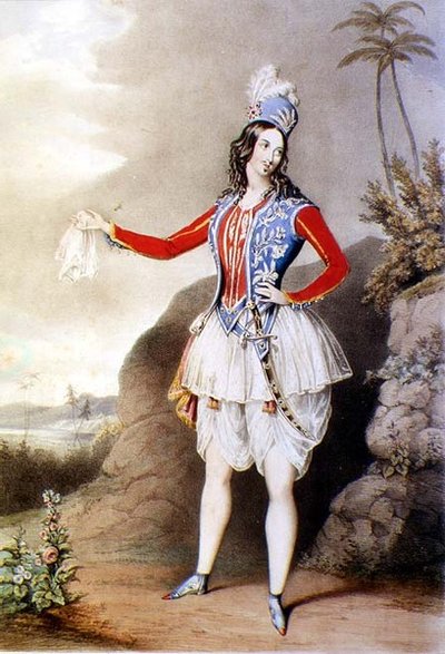Louisa Fairbrother as Abdallah in the extravaganza 