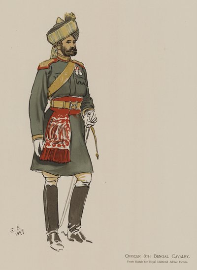 Officer 8th Bengal Cavalry by John (after) Charlton
