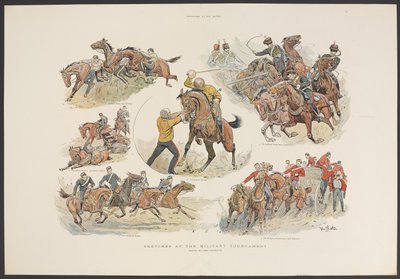Sketches at the Military Tournament by John (after) Charlton