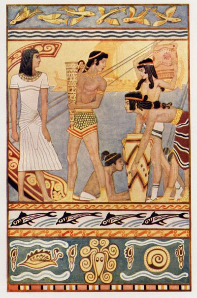 Sea-Traders from Crete by John (after) Duncan
