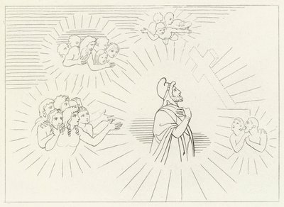 Heavenly Splendours, Paradise, Canto 20 by John (after) Flaxman