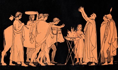 Nestor, King of Pylos, Sacrifices Bulls to Poseidon, Scene from 