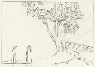 Region of Intemperance, Purgatory, Canto 22 by John (after) Flaxman