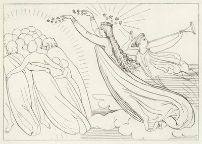 The Active Good, Paradise, Canto 6 by John (after) Flaxman