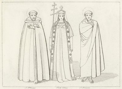The Church, Paradise, Canto 11 by John (after) Flaxman