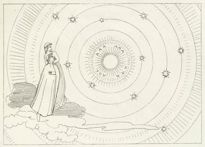 The Empyreum, Paradise, Canto 28 by John (after) Flaxman