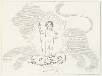 The Infant Saviour, Paradise, Canto 16 by John (after) Flaxman