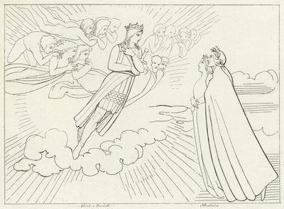 The Planet Venus, Paradise, Canto 8 by John (after) Flaxman