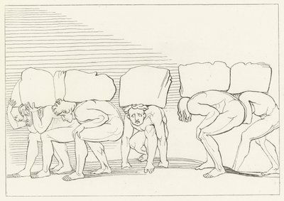 The Proud, Purgatory, Canto 11 by John (after) Flaxman