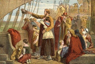 Last Sight of Old England by John (after) Gilbert