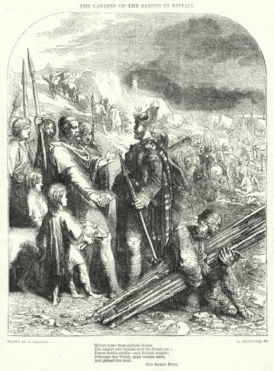 The landing of the Saxons in Britain by John (after) Gilbert