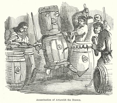 Assassination of Artaveldt the Brewer by John (after) Leech