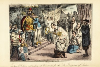 King Edward III of England after the Siege of Calais in 1347 by John (after) Leech