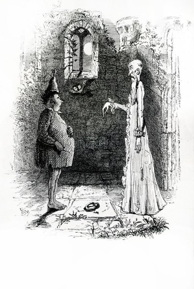 The Ghost (engraving) by John (after) Leech