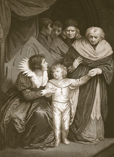 Duke of York, Brother to Edward V, Resigned by the Queen, Engraved by J. Fittler, Illustration from David Hume