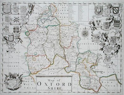 Map of Oxfordshire by John (after) Sellar
