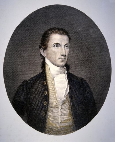 James Monroe engraved by Asher Brown Durand by John (after) Vanderlyn