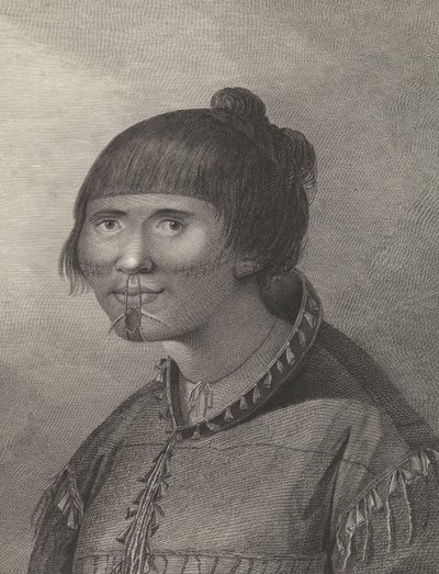 A woman of Oonalashka, late 18th century by John (after) Webber
