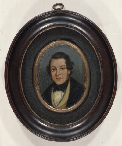 Miniature: Portrait of Abram Constable, brother of the artist by John (attr. to) Constable