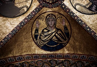 Mosaic of the Katholikon, monastery of Hosios Loukas by Walter Charles Mills