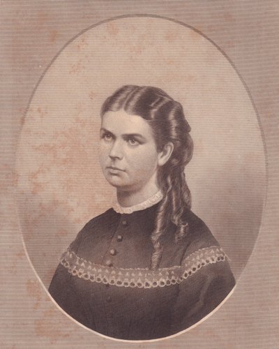 Portrait of Ada Kinsman, wife of Reverend Edward Archibald Wanless by Walter Charles Mills
